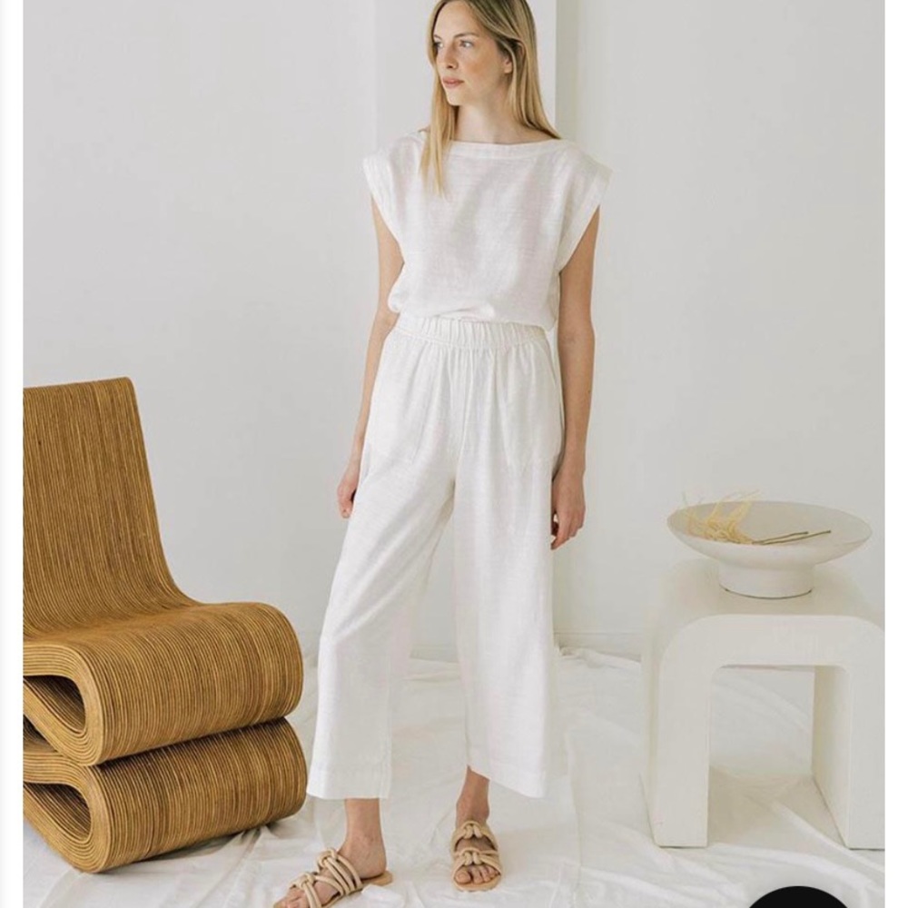 TRIBE ALIVE/Laude the Label/ Linen Crop SET-NWT